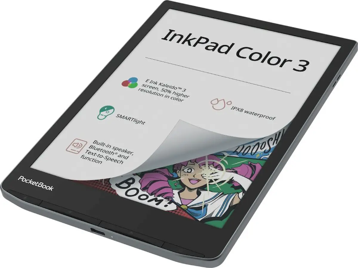 InkPad Color 3, um eReader com tela colorida E Ink Kaleido 3