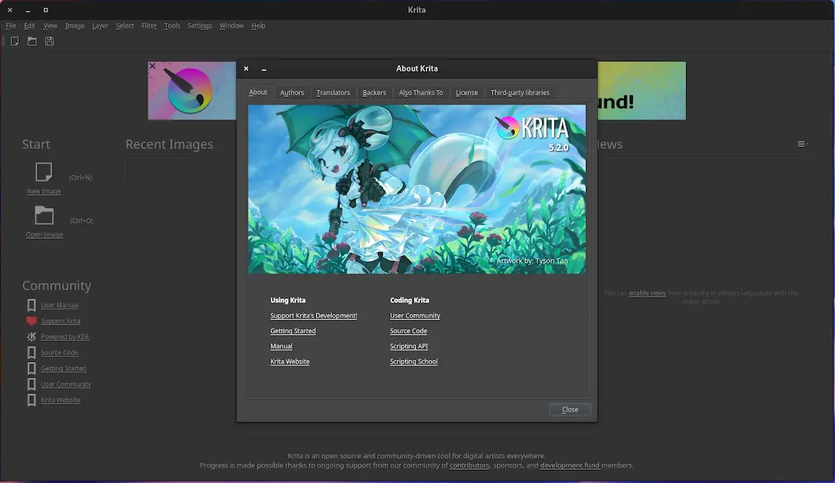 Krita 5.2 lançado com melhorias na animação e FFmpeg integrado