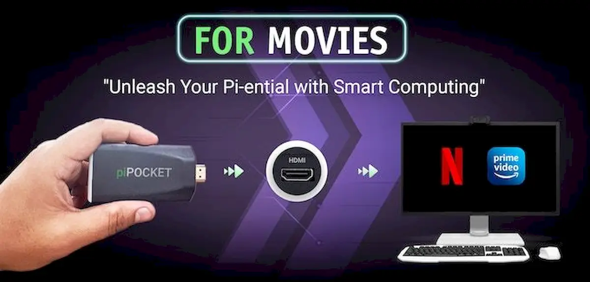 PiPocket, um RPi CM4 que é um stick HDMI para TV ou monitor