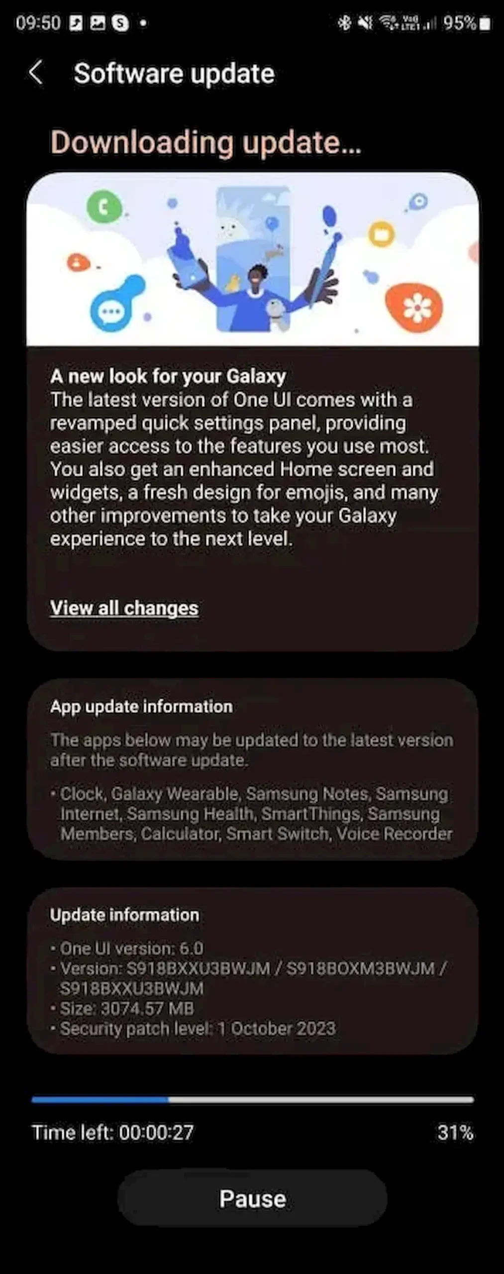 Série Galaxy S23 está recebendo o Samsung One UI 6
