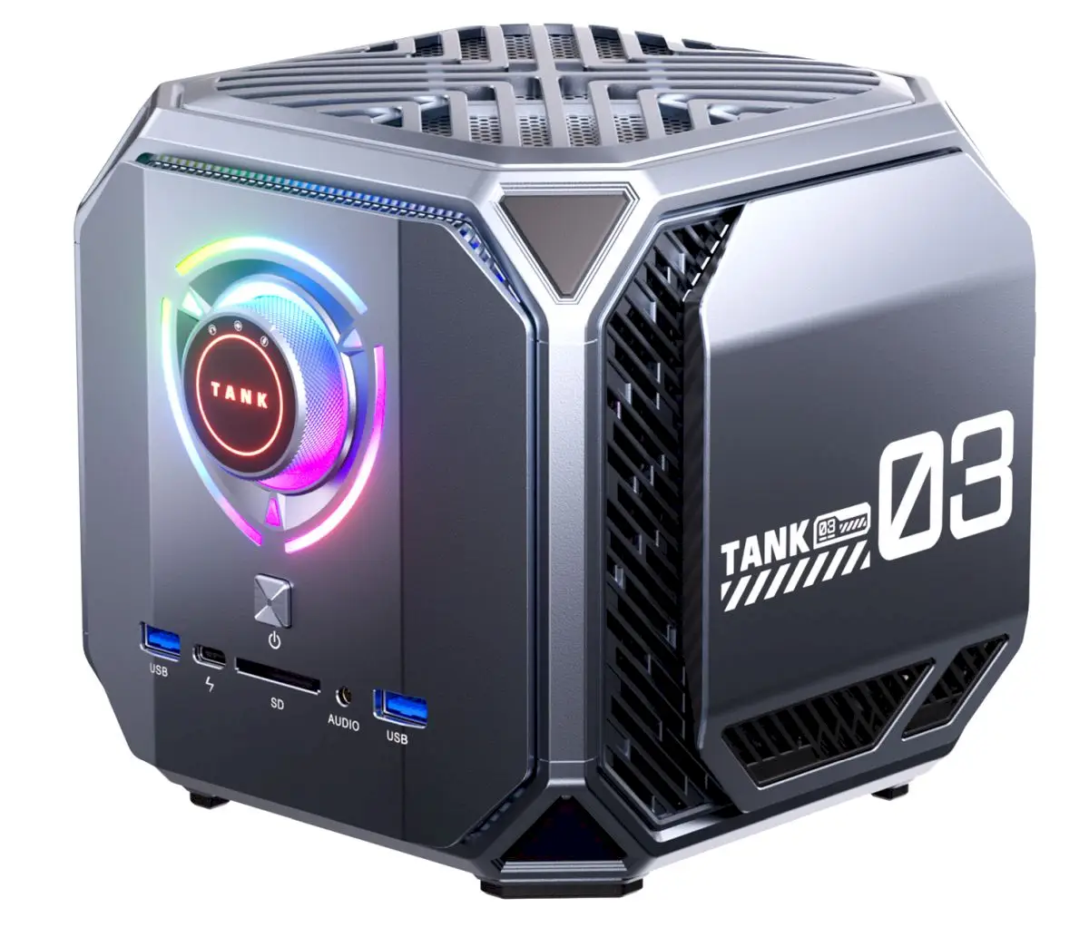 TANK 03, um mini PC em forma de cubo com gráficos NVIDIA