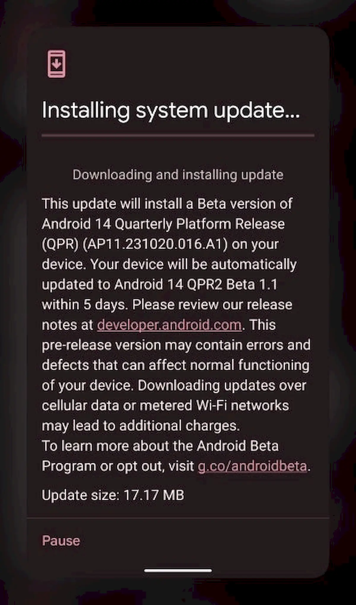 Android 14 QPR2 Beta 1.1 lançado para dispositivos Pixel