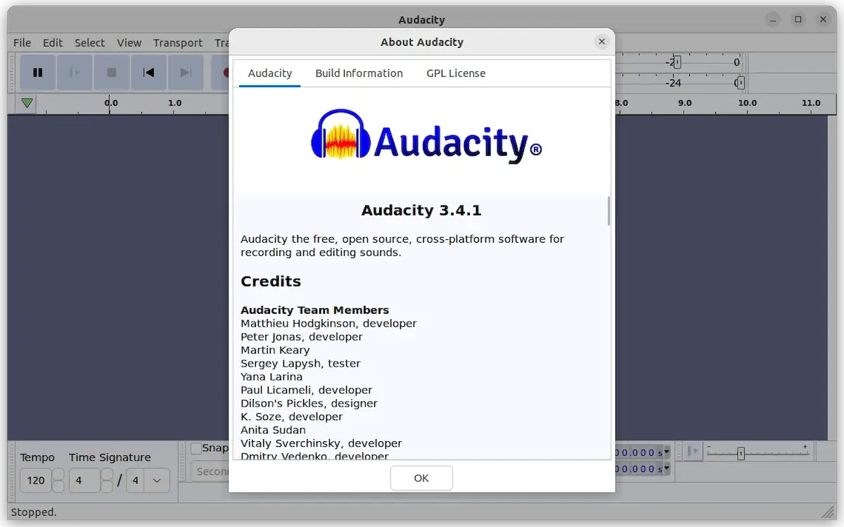 Audacity 3.4.1 lançado com versões BSD e ARM e outras correções