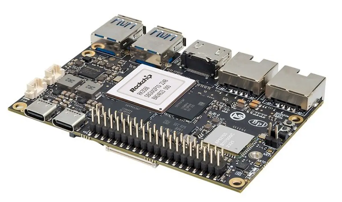 Banana Pi BPI-M7, um mini PC com chip RK3588 e suporte a SSD