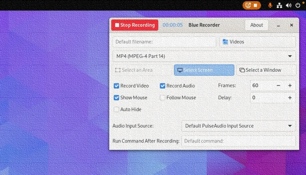 Blue Recorder 0.2.0 lançado com interface reescrita para GTK4