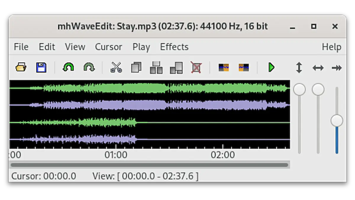 Como instalar o editor de áudio mhWaveEdit no Linux via Flatpak