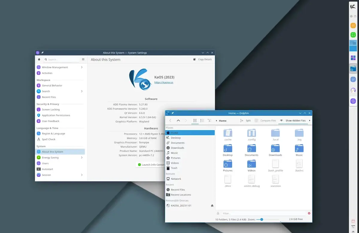 KDE Plasma 6, Frameworks 6 e Gear 24.02 alfa foram lançados
