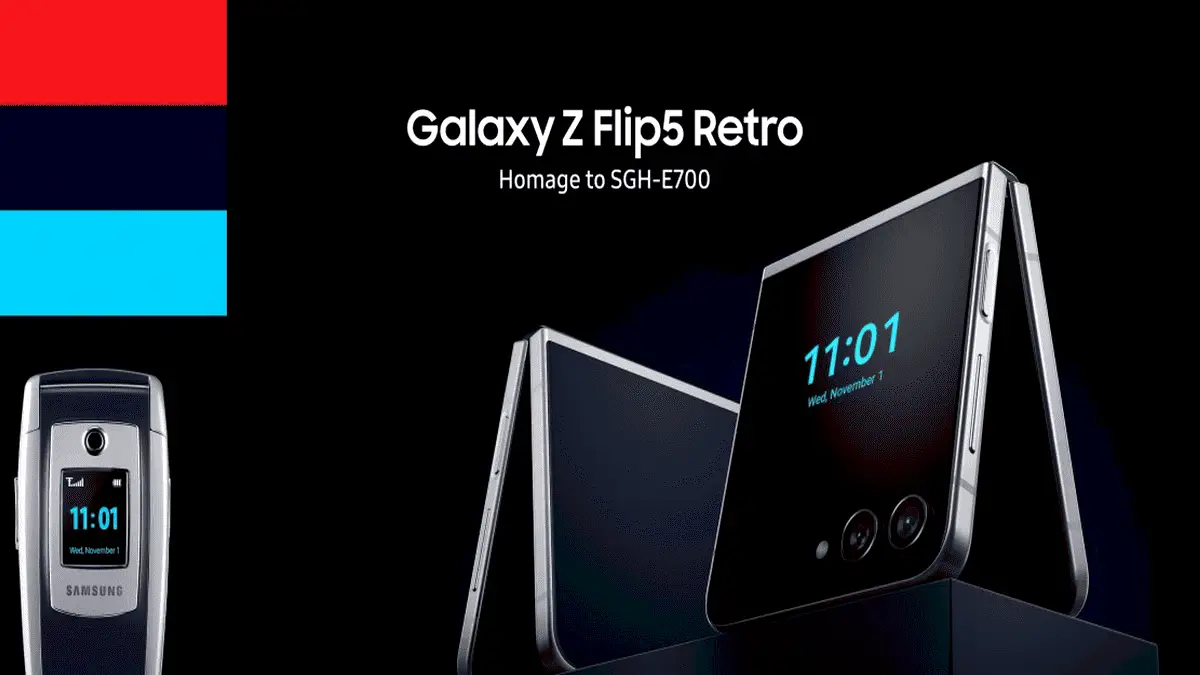 Samsung lançou o Galaxy Z Flip5 Retro Edition