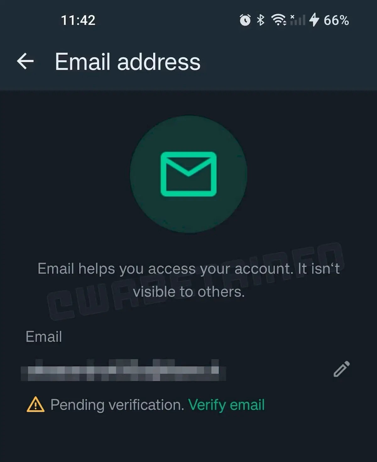 WhatsApp ainda está trabalhando na verificação de e-mail