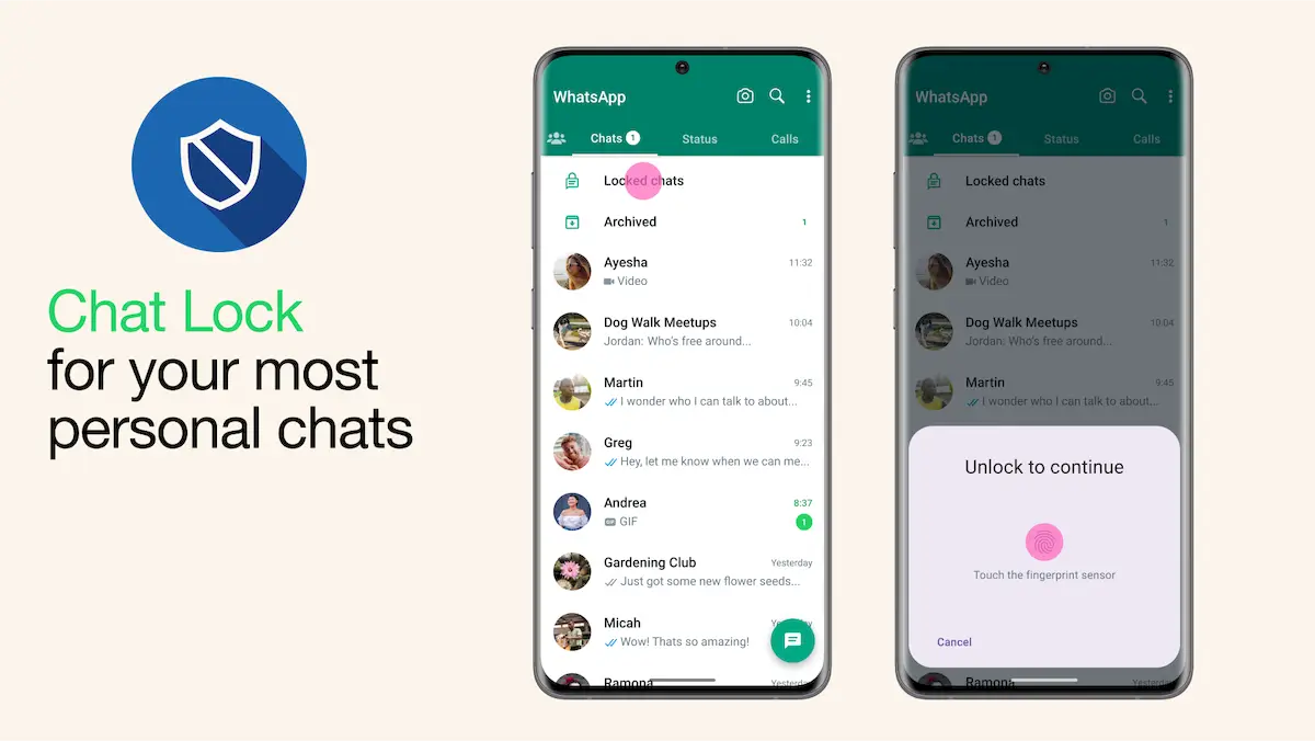 WhatsApp agora tem código secreto para chats bloqueados