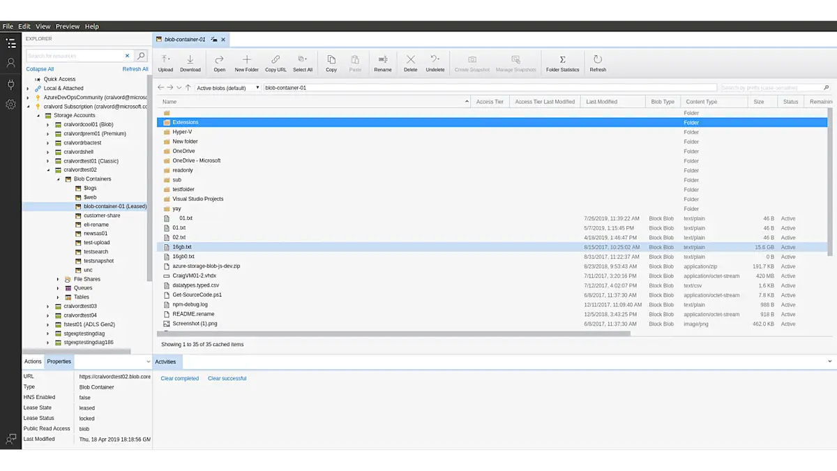 Como instalar o Azure Storage Explorer no Linux via Flatpak
