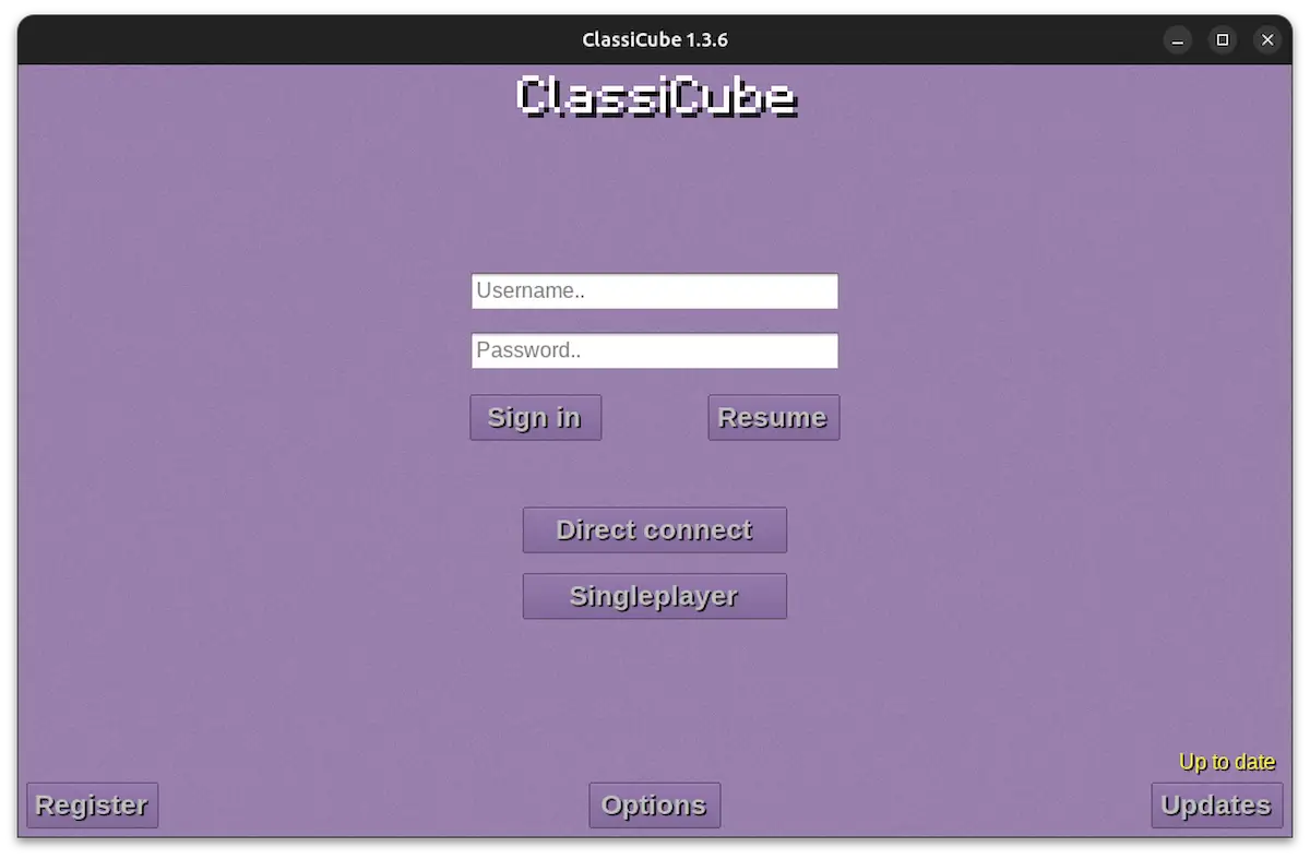 Como instalar o cliente Minecraft ClassiCube no Linux via Snap