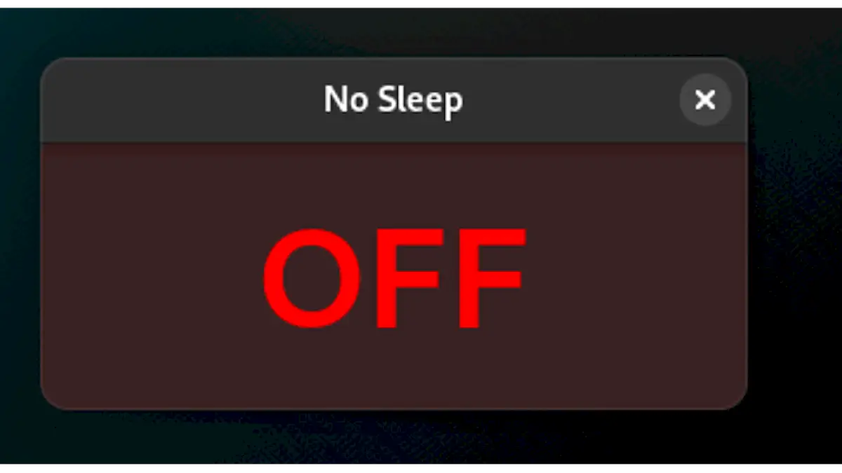 Como instalar o utilitário No Sleep no Linux via Flatpak