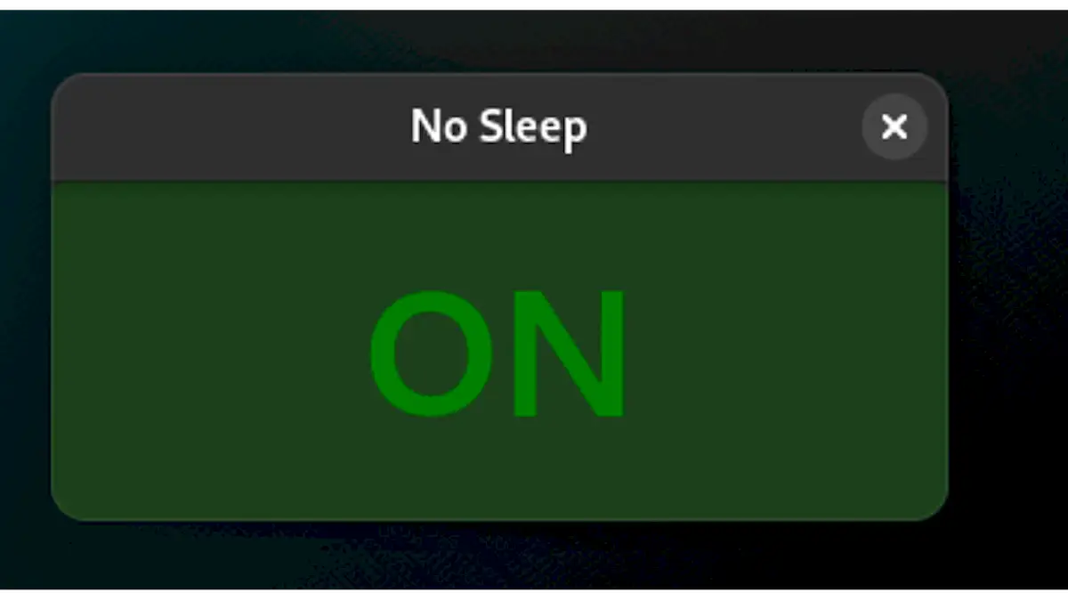 Como instalar o utilitário No Sleep no Linux via Flatpak