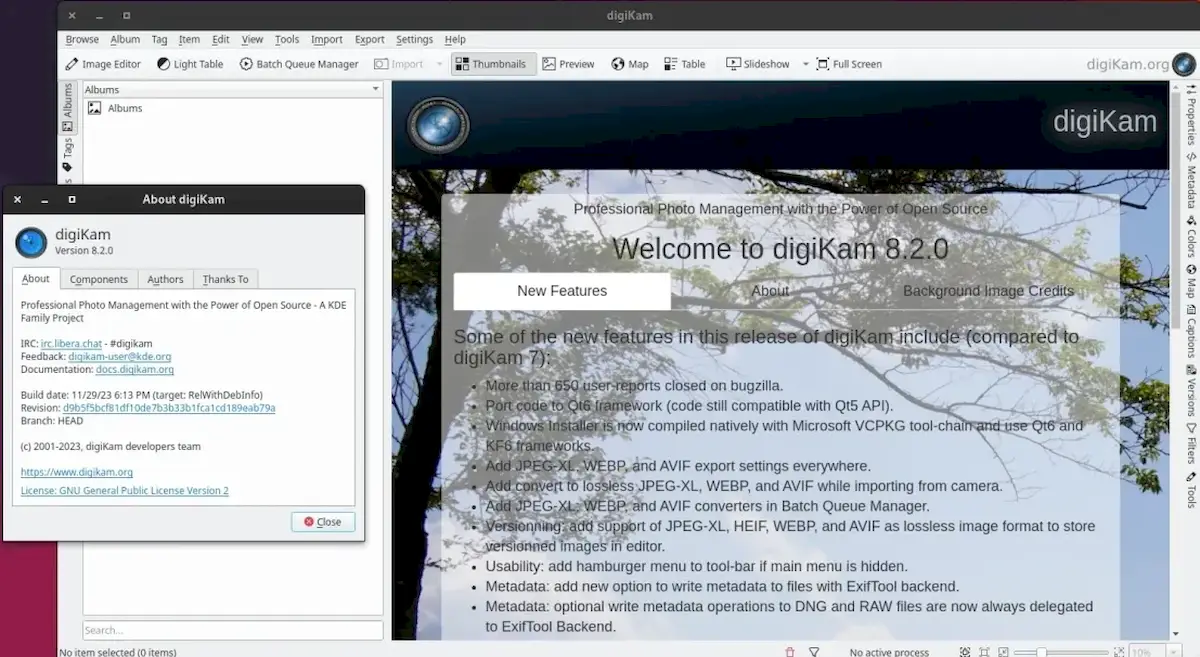 digiKam 8.2 já lançado com várias correções de bugs