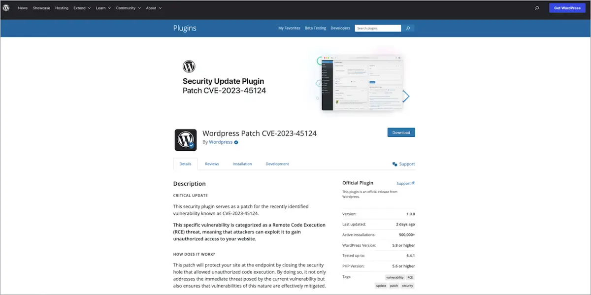 Falso aviso de segurança do WordPress empurra plugin malicioso