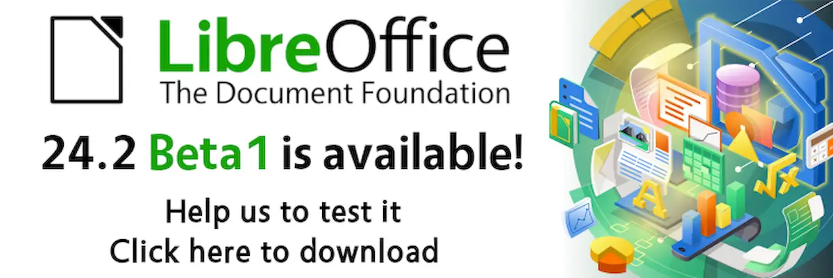 LibreOffice 24.2 Beta 1 lançado com novos recursos, e mais