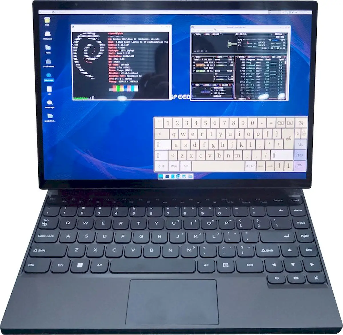 Lichee Pad Max 4A, um tablet com teclado removível e chip RISC-V