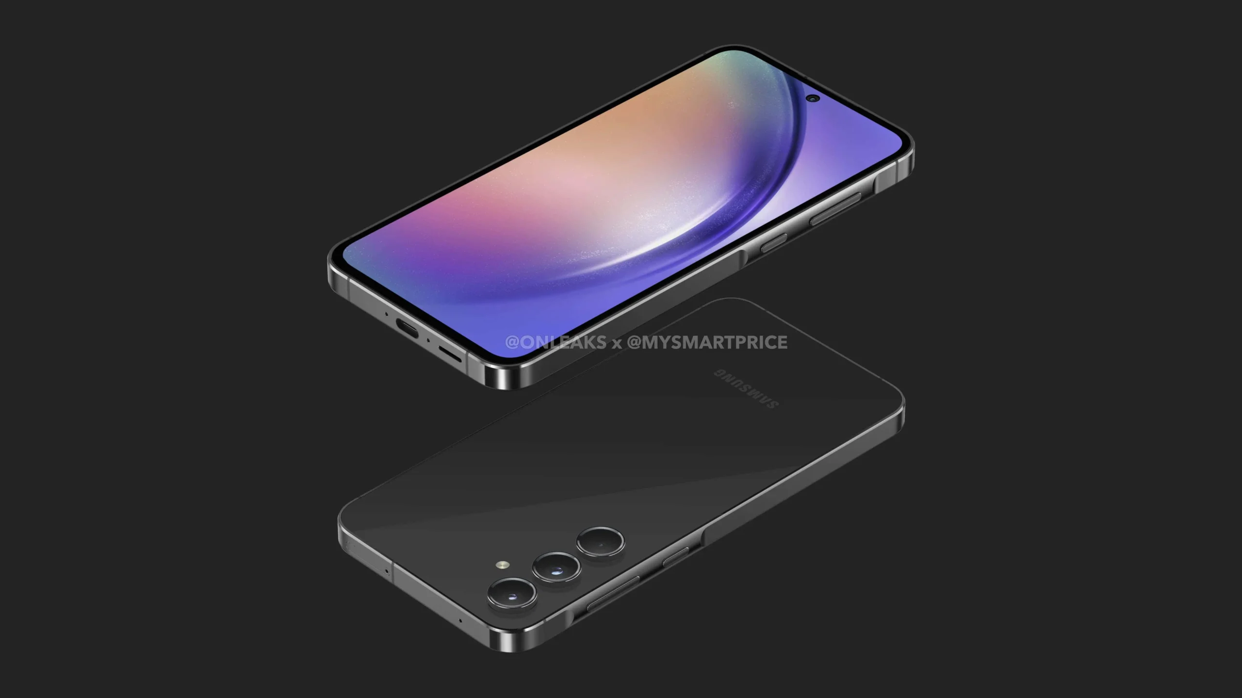 Renderizações revelam o design do Samsung Galaxy A55