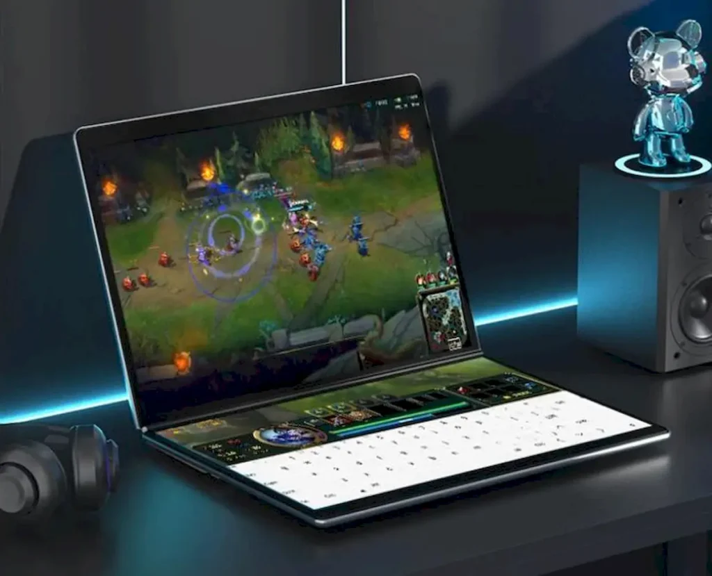 SZBOX DS135D, um laptop de tela dupla como o Yoga Book 9i