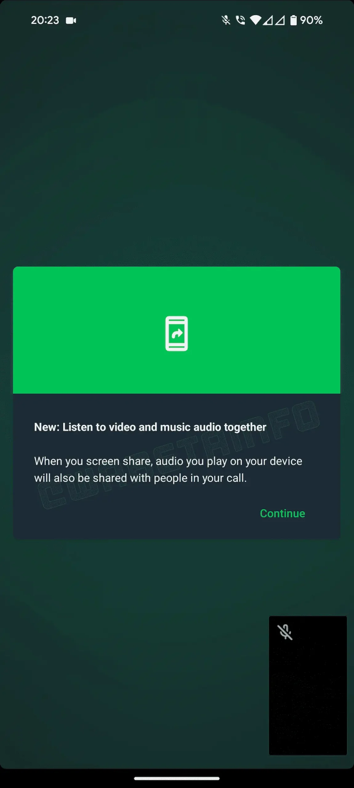 WhatsApp terá compartilhamento de áudio durante videochamadas 3 WhatsApp terá compartilhamento de áudio durante videochamadas