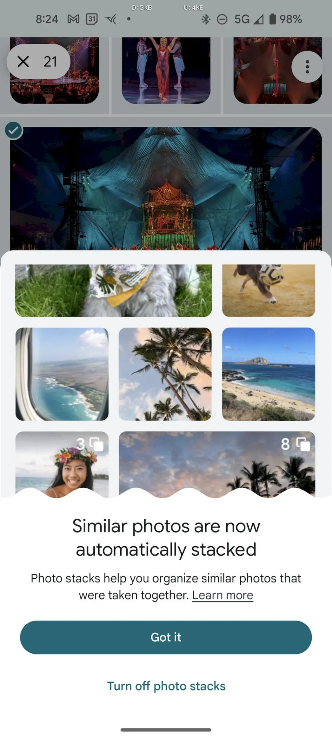 Fotos semelhantes agrupadas do Google Fotos chegou ao Android