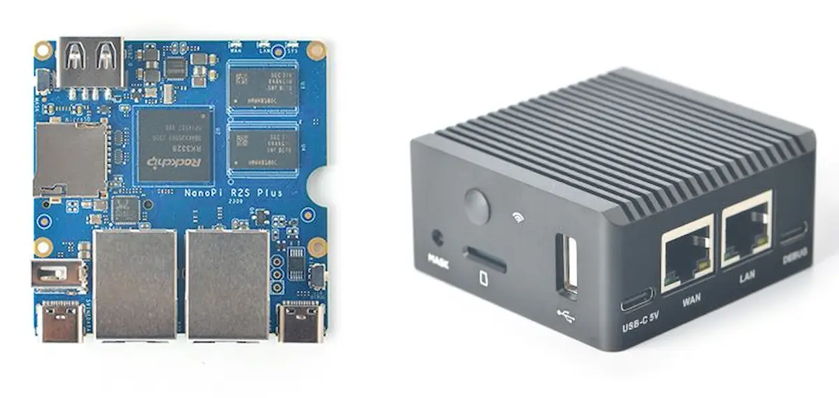 NanoPi R2S Plus, um mini PC com RK3328 e portas dual Ethernet