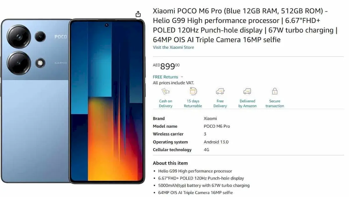 Poco M6 Pro 4G será lançado em breve