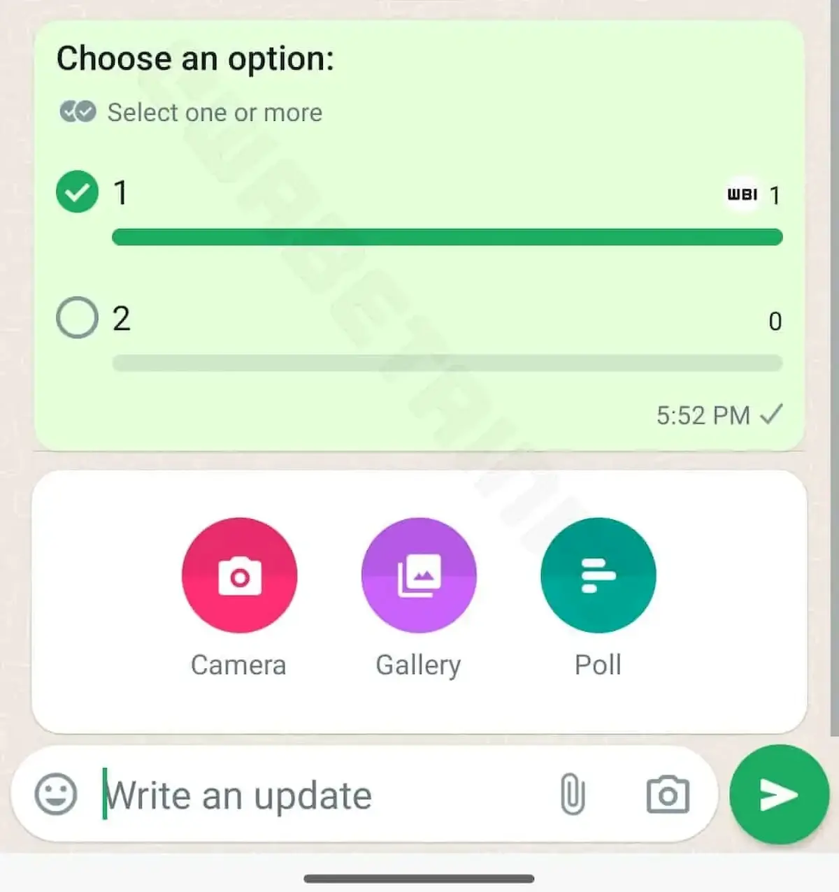 WhatsApp lançou o recurso enquetes para canais