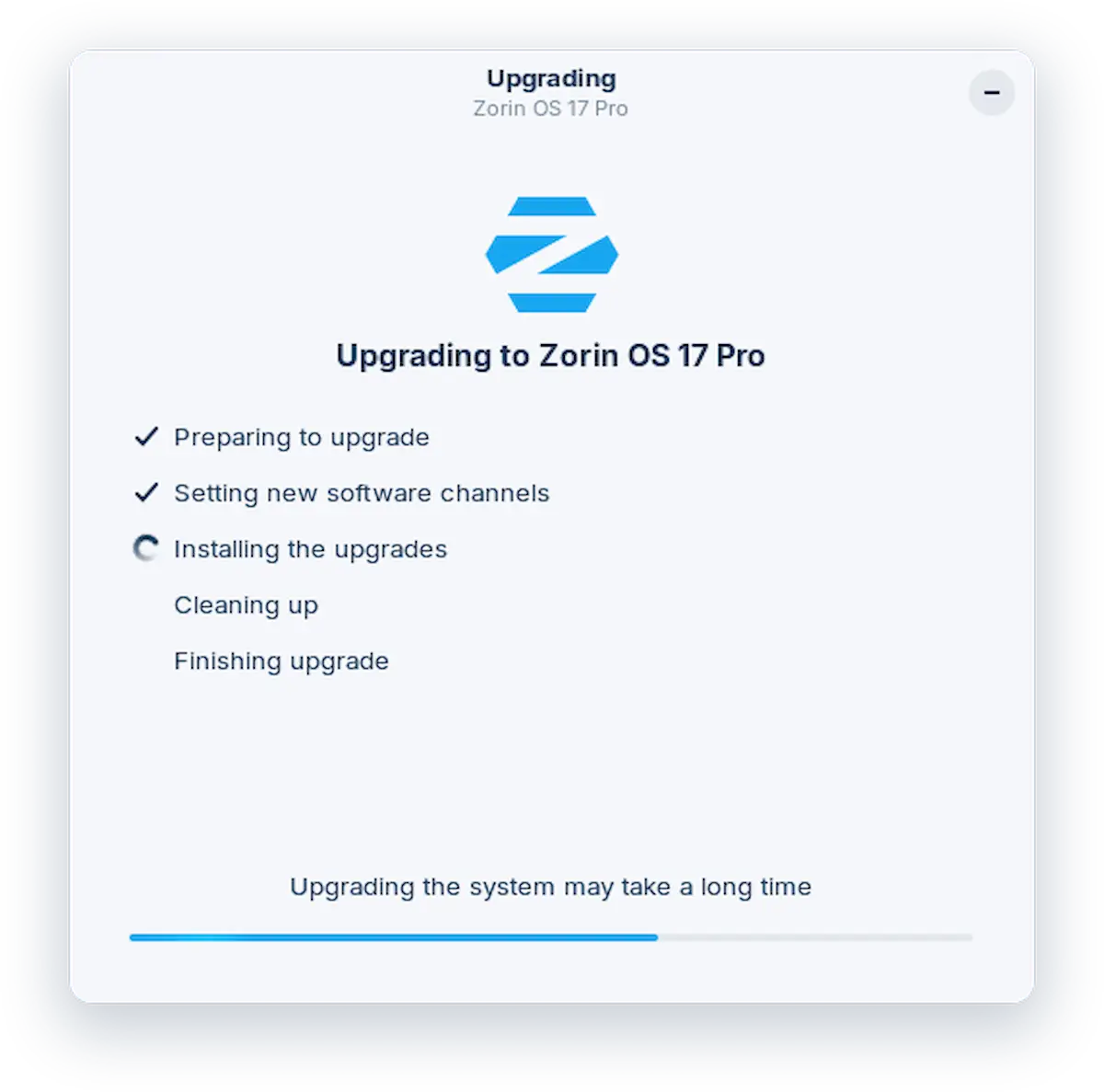 Agora você pode atualizar do Zorin OS 16 para o Zorin OS 17