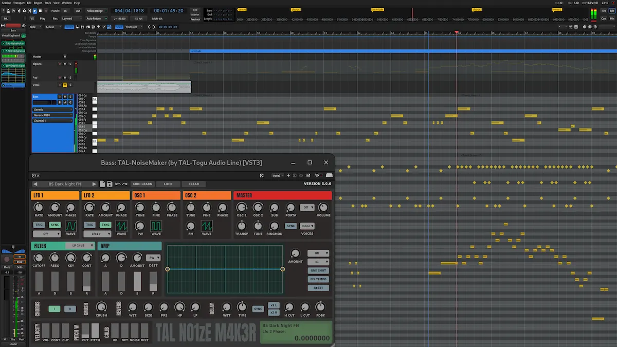 Ardour 8.4 lançado com importação experimental de AAF