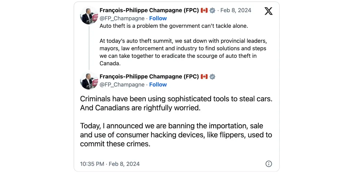 Canadá proibirá o Flipper Zero e dispositivos semelhantes