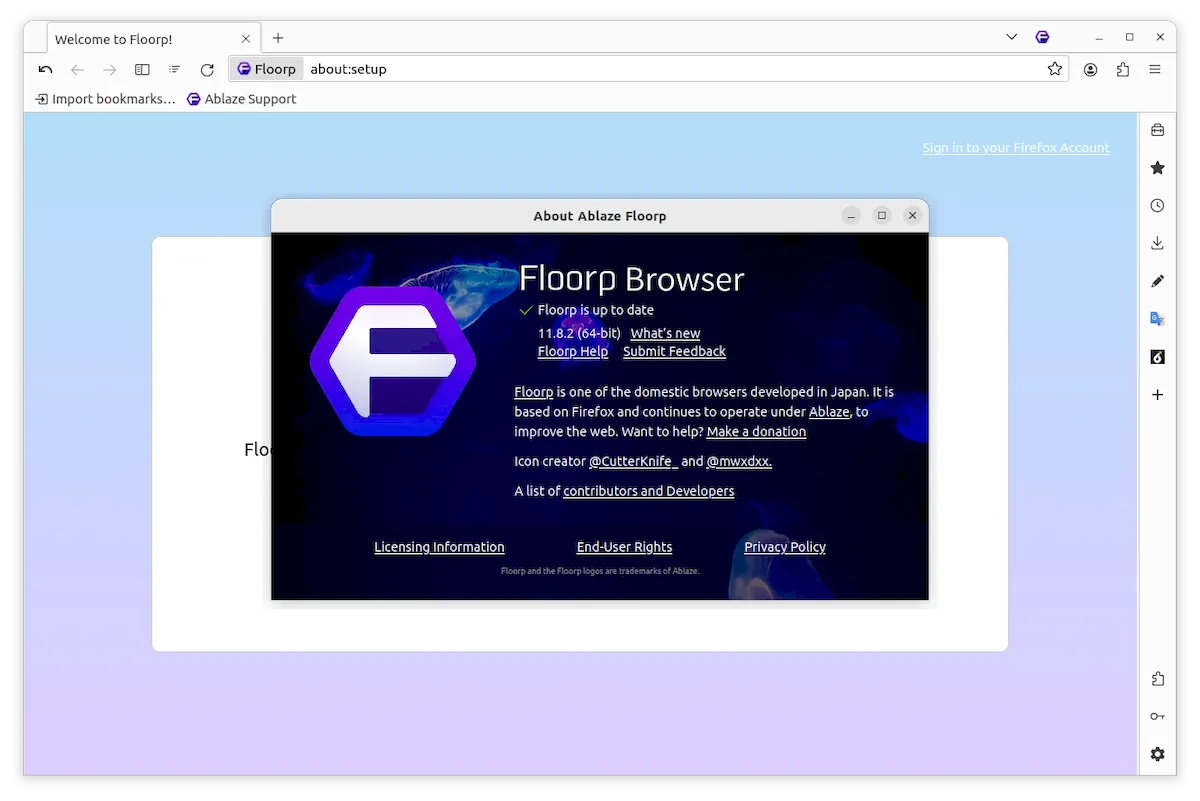 Como instalar o navegador Floorp no Ubuntu e derivados