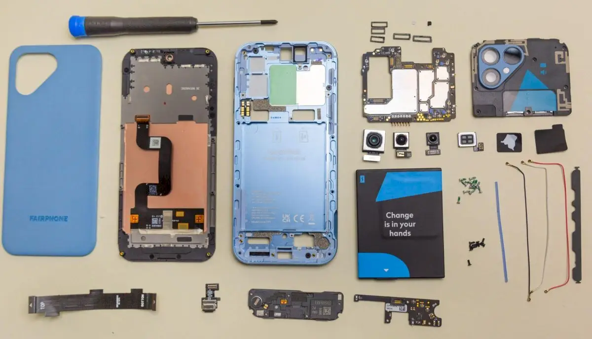 Dados de reparo e reciclagem do Fairphone 5 já estão disponíveis