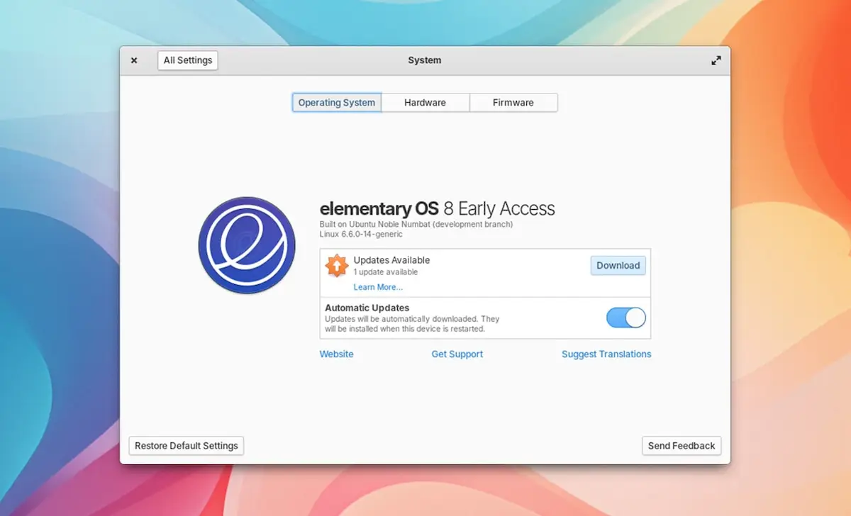 elementary OS 8 já está disponível via acesso antecipado