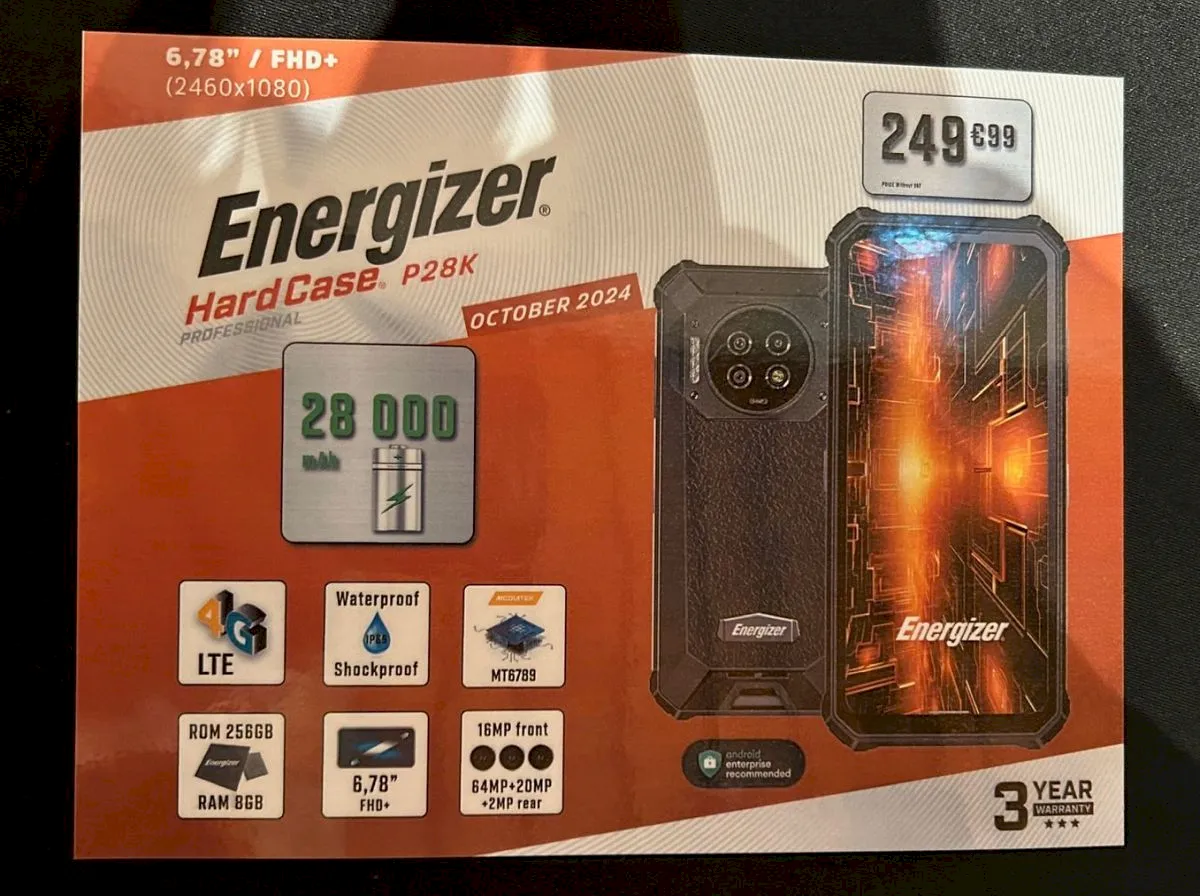 Energizer HardCase P28K, um smartphone com uma baita bateria