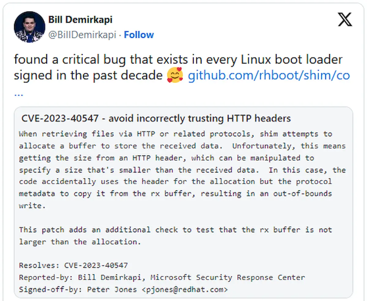 Falha crítica no bootloader Shim afeta as principais distros Linux