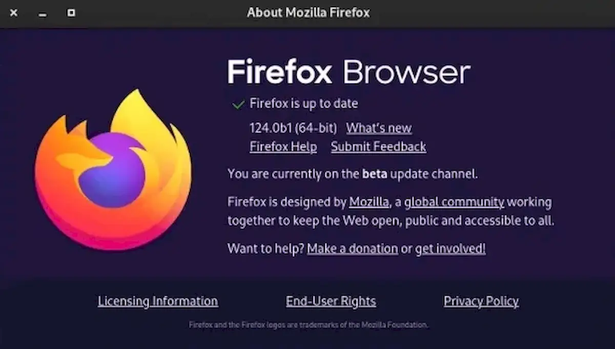 Firefox 124 beta lançado com o modo Caret Browsing atualizado