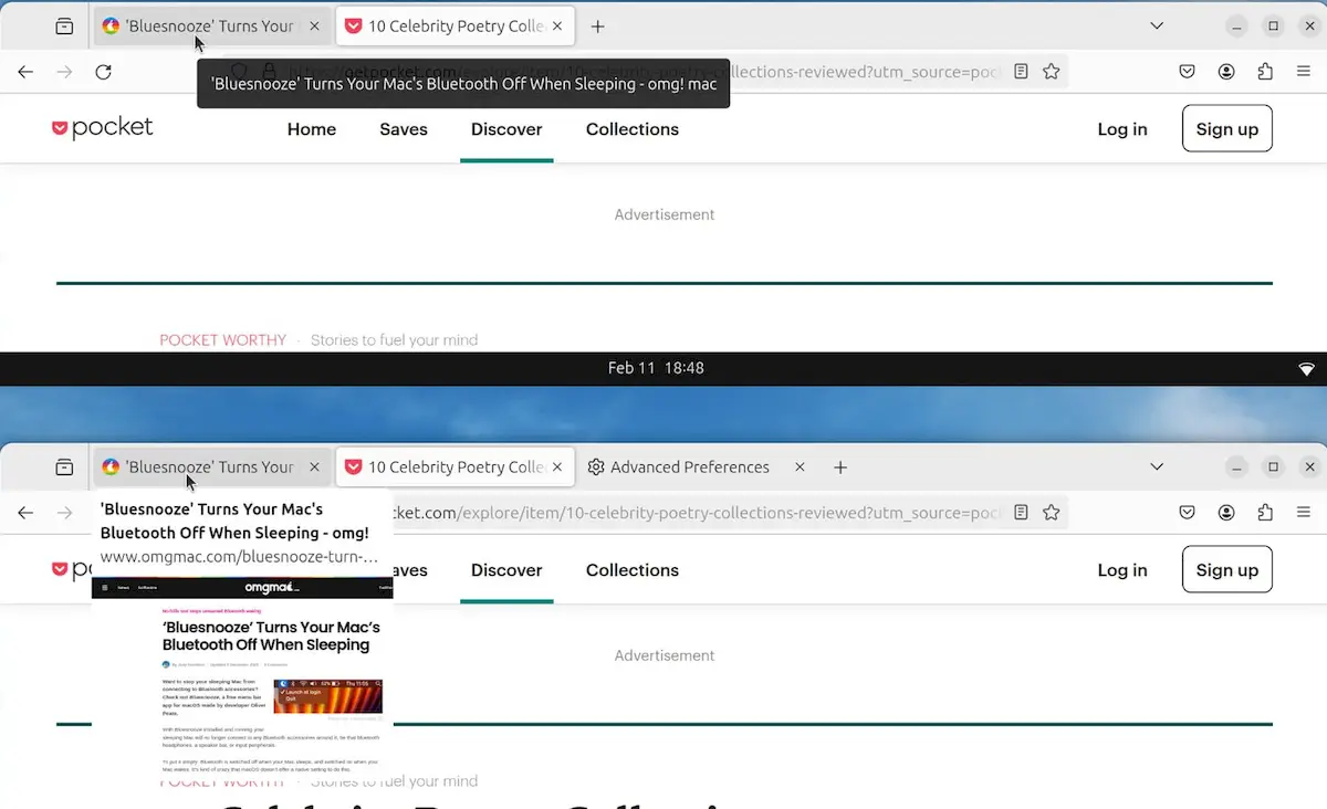 Firefox está trabalhando no recurso de visualização de guias