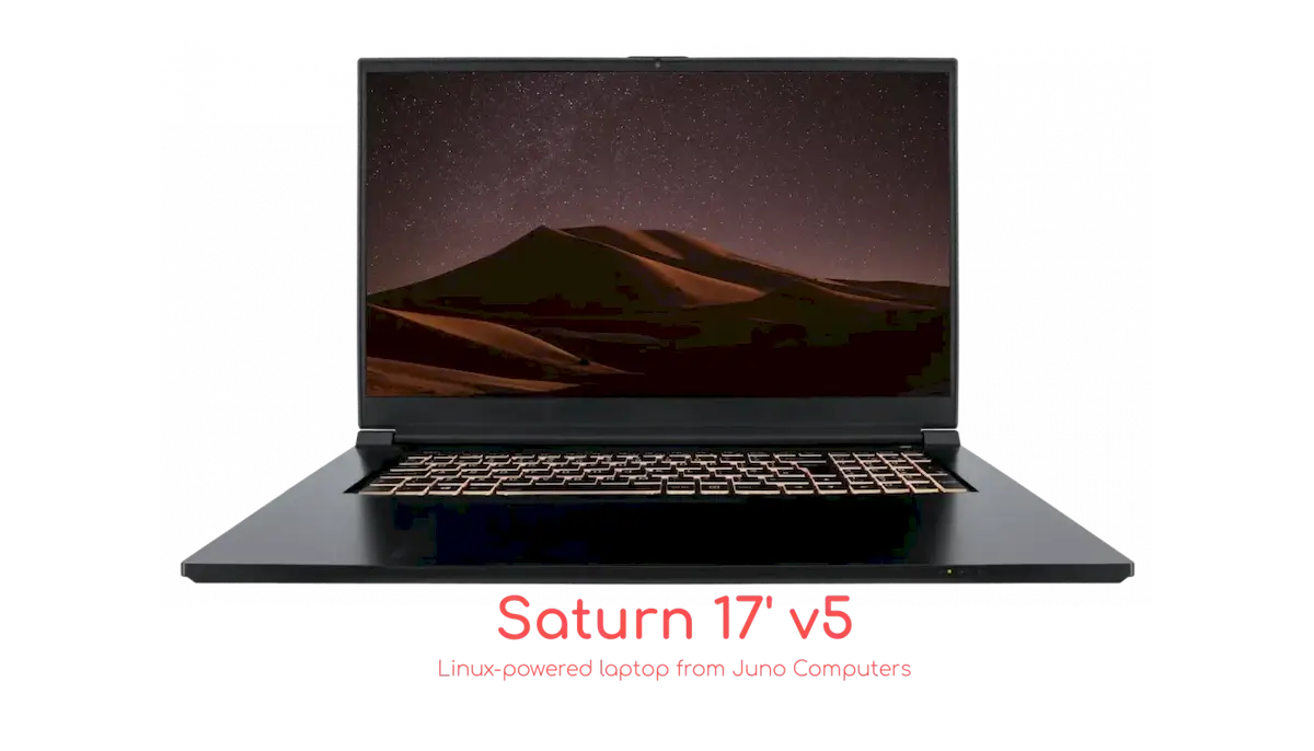 Juno Computers lançou a quinta geração do laptop Linux Saturn