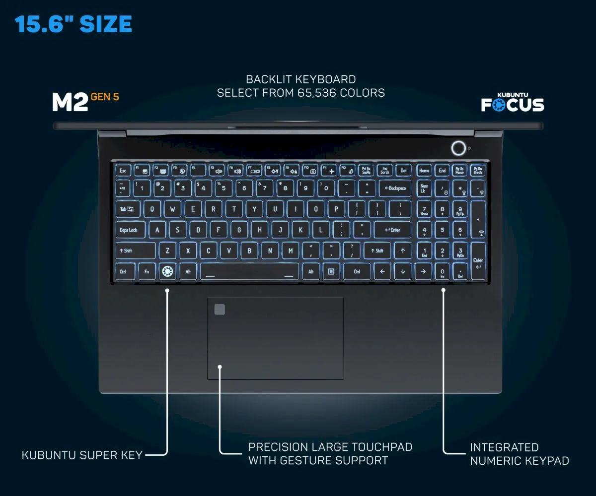 Kubuntu Focus M2 agora vem com Core i9-14900HX e NVIDIA RTX 40 series