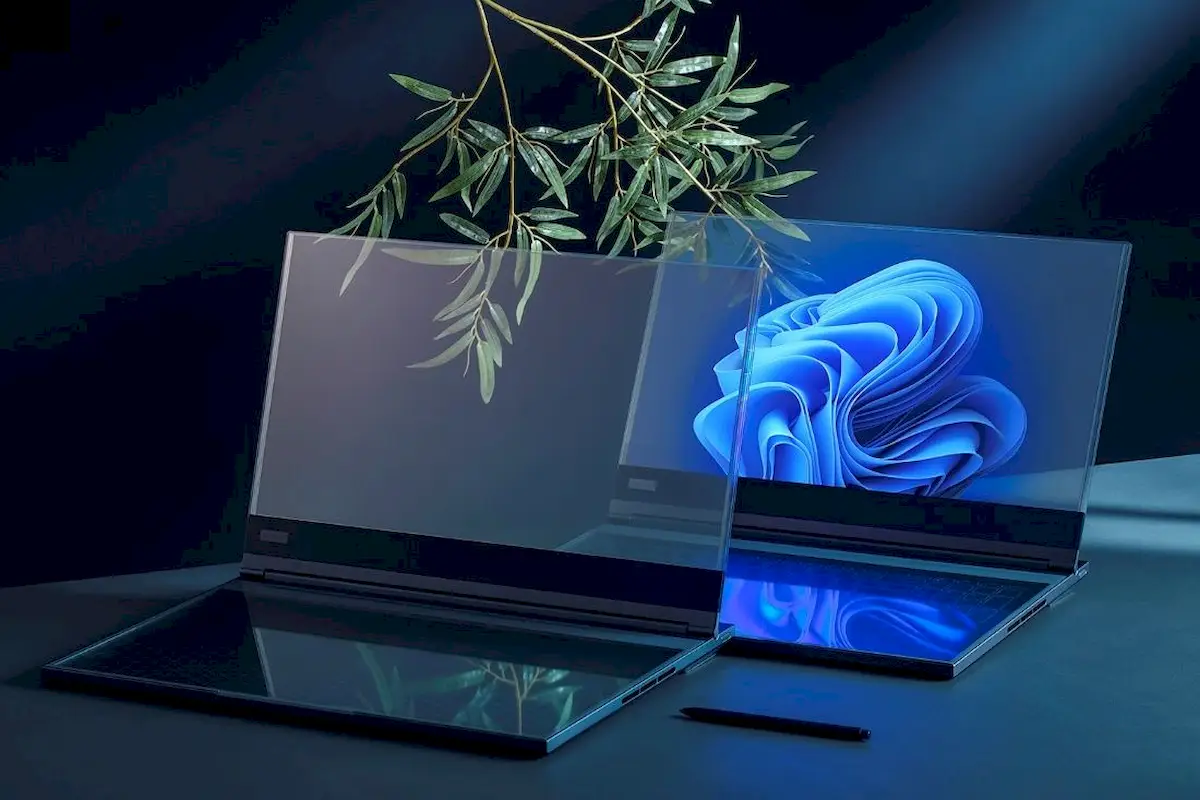 Lenovo desenvolveu um laptop conceito com tela transparente