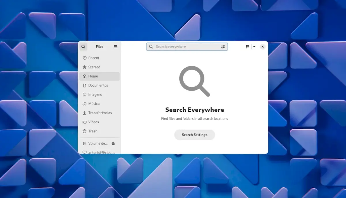 Nautilus ganhou um novo modo de pesquisa global no GNOME 46
