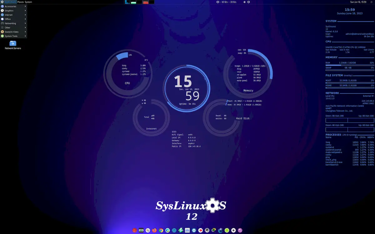 SysLinuxOS 12.3 lançado com base no Debian 12 e kernel 6.5