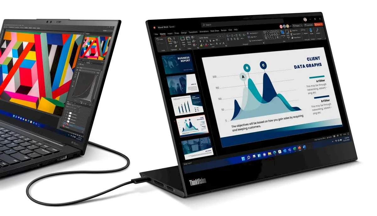 ThinkVision M14t Gen 2 traz algumas melhorias de exibição