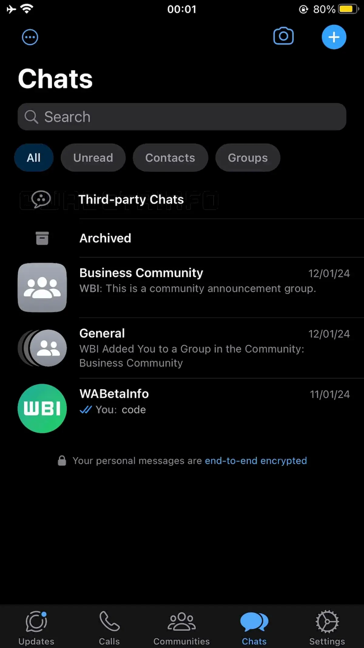 WhatsApp oferecerá suporte a apps de bate-papo de terceiros