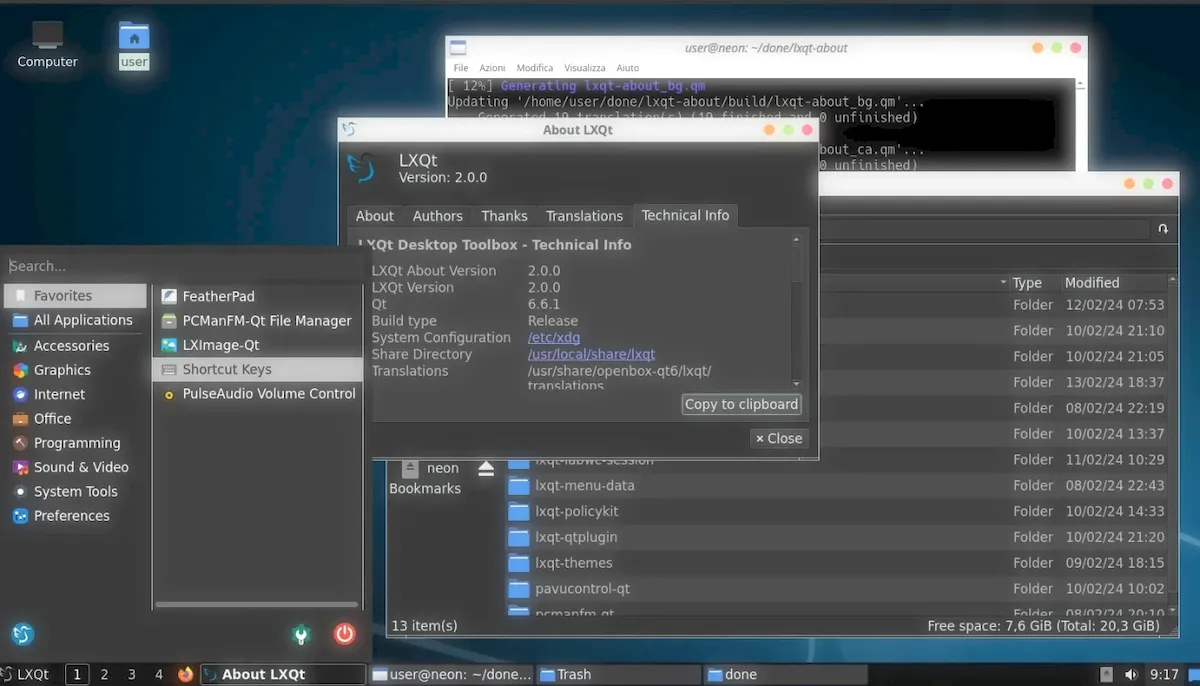 Ambiente de desktop LXQt agora está 100% pronto para Wayland