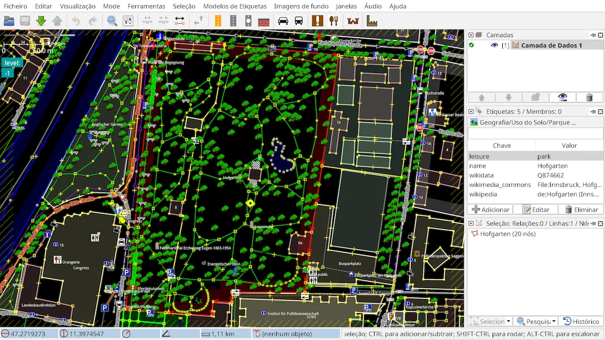 Como instalar o editor de OpenStreetMap josm no Linux via Snap