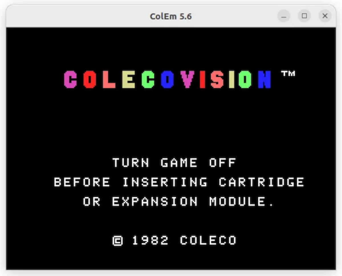 Como instalar o emulador Colecovision ColEm no Linux via Snap