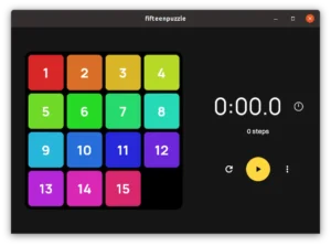 Como instalar o jogo fifteenpuzzle no Linux via Snap